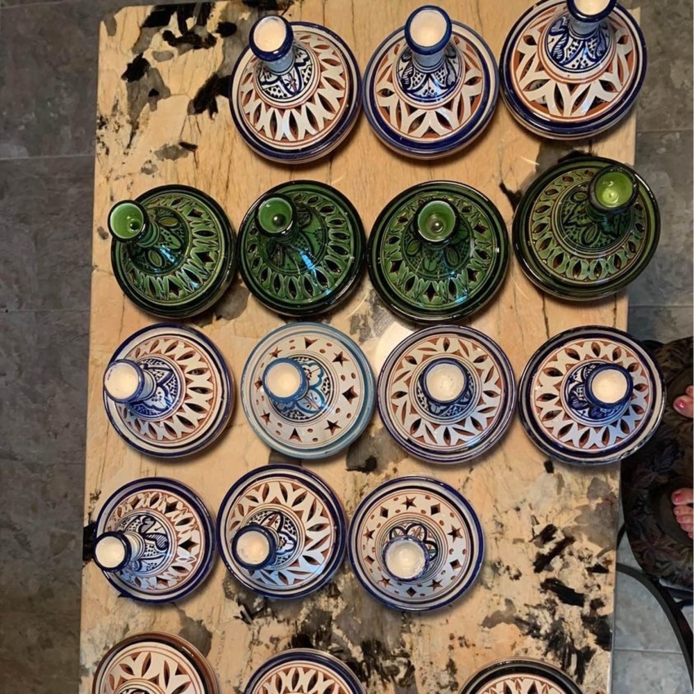 Boho votive candles